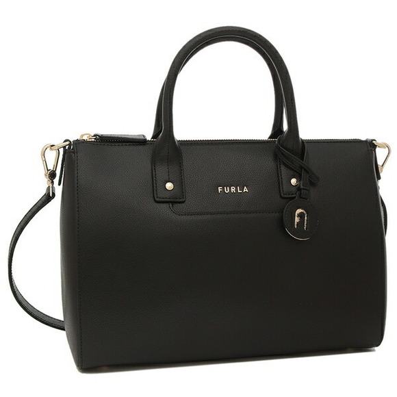 Furla Linda Shoulder Black Bag Compatible - Picture 1 of 9